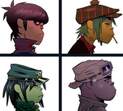 ����� Gorillaz ��������� � ������� �  ������� 